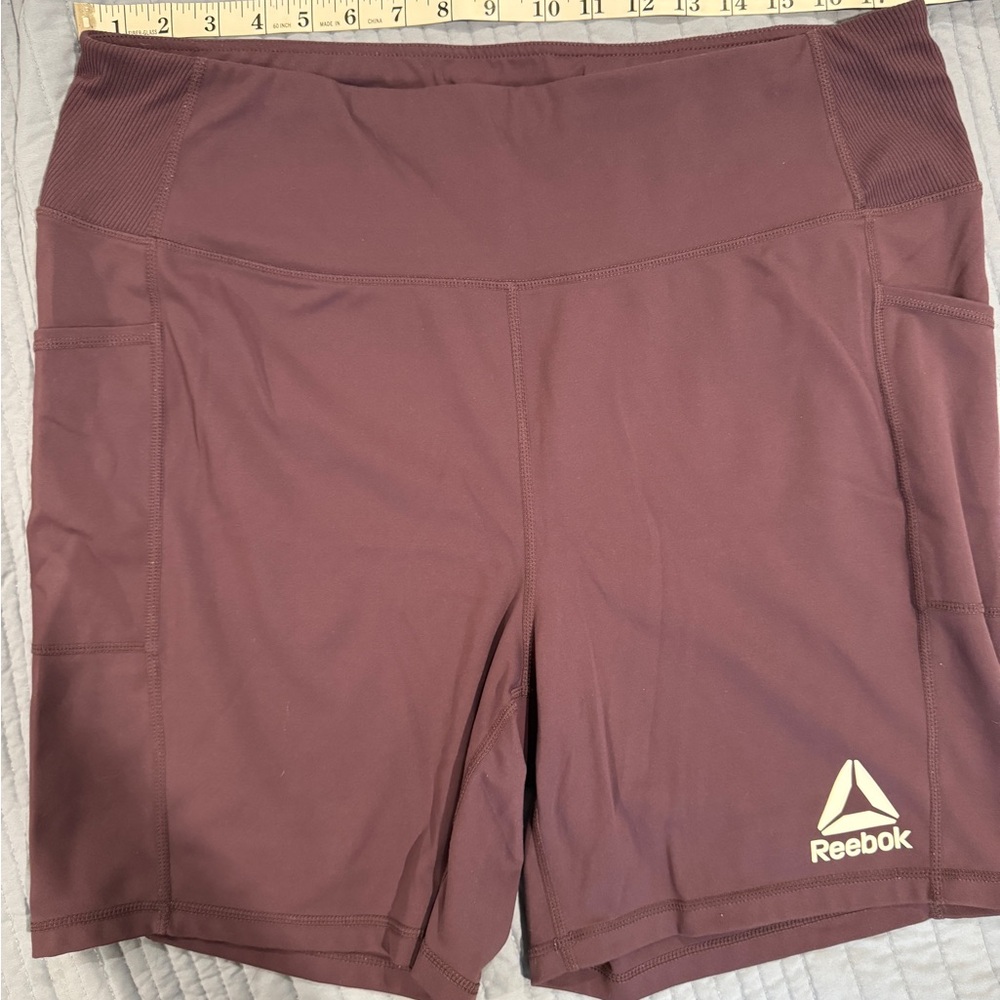 Reebok Women’s Athletic Shorts with Side Pockets - Plum